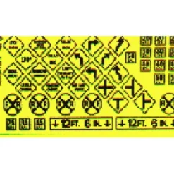 Blair Line 107 HO Scale Traffic Sings Warning Signs # 3 - Model Train Junction: Quality Parts and Art Supplies