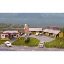 Blair Line 2001 HO Sunset Motel Laser-Cut Kit - Model Train Junction: Quality Parts and Art Supplies