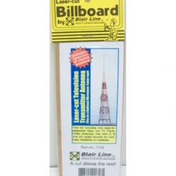 Blair Line 1516 HO TV Broadcast Tower Lasercut Kit - Model Train Junction: Quality Parts and Art Supplies