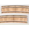 Blair Line 026 N Wood Grade Crossing 10"-12" Curved 11' Ra.Laser-Cut (Pack of 2) - Model Train Junction: Quality Parts and Art Supplies