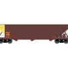 Bowser 40582 HO 100-Ton Triple Hopper, PPLX/Yellow End #457 - Model Train Junction: Quality Parts and Art Supplies
