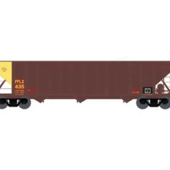 Bowser 40582 HO 100-Ton Triple Hopper, PPLX/Yellow End #457 - Model Train Junction: Quality Parts and Art Supplies