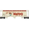 Bowser, 38147, N Scale, 3-Bay Cylindrical Covered Hopper, Maypo, #17480 - Model Train Junction: Quality Parts and Art Supplies