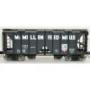 Bowser, HO Scale, 42761, 70-Ton 2-Bay Covered Hopper, McMillen Feed, #109 - Model Train Junction: Quality Parts and Art Supplies