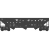 Bowser, HO Scale, #42935, 70-Ton 12-Panel Triple Hopper, D&RG, #14638 - Model Train Junction: Quality Parts and Art Supplies