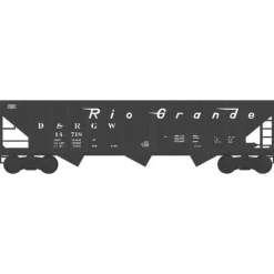 Bowser, HO Scale, #42935, 70-Ton 12-Panel Triple Hopper, D&RG, #14638 - Model Train Junction: Quality Parts and Art Supplies