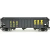 Bowser, HO Scale, #42914, 70-Ton 12-Panel Triple Hopper, C&O CSX, #141444 - Model Train Junction: Quality Parts and Art Supplies