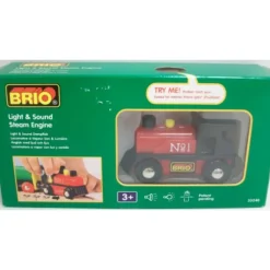 Brio 33240 Light & Sound Steam Engine - Model Train Junction: Quality Parts and Art Supplies