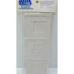 City Classics 201 HO Long Lower Walls withDoors (Pack of 2) - Model Train Junction: Quality Parts and Art Supplies