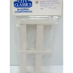 City Classics 206 HO Short Upper Walls with Windows Kit (Pack of 2) - Model Train Junction: Quality Parts and Art Supplies