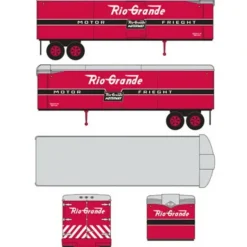Classic Metal Works 31153 HO Mini Metals D&RGW AeroVan Trailer (Pack of 2) - Model Train Junction: Quality Parts and Art Supplies