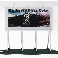 Coca-Cola 8256 HO Its the Real Thing Billboard - Model Train Junction: Quality Parts and Art Supplies