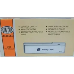 Con-Cor 8404 HO 40' Smooth Container Hapag Lloyd 3pk - Model Train Junction: Quality Parts and Art Supplies