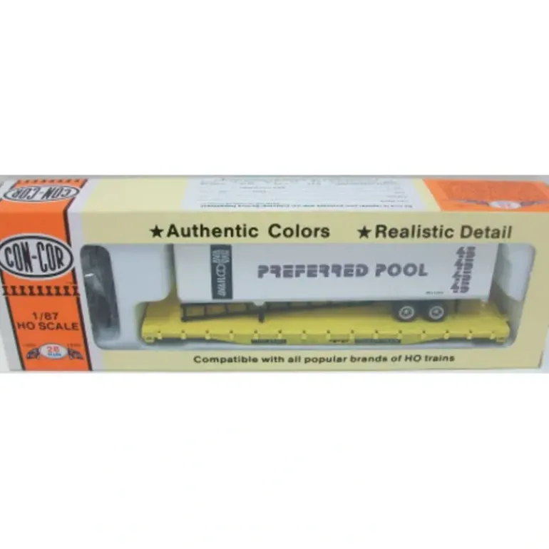 Con-Cor 0001-009175 HO Kit Trailer Train Flatcar - Model Train Junction: Quality Parts and Art Supplies