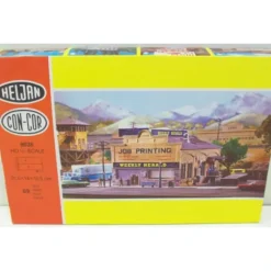 Con-Cor 9038 HO The Weekly Herald Printing Building Kit - Model Train Junction: Quality Parts and Art Supplies