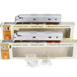Con-Cor HO Scale Burlington EMD E7A AA Diesel Locomotives (Set of 2) EX/Box - Model Train Junction: Quality Parts and Art Supplies