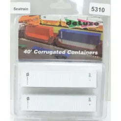 Deluxe Innovations 5310 N Scale 40' Corrugated Containers (2) - Model Train Junction: Quality Parts and Art Supplies