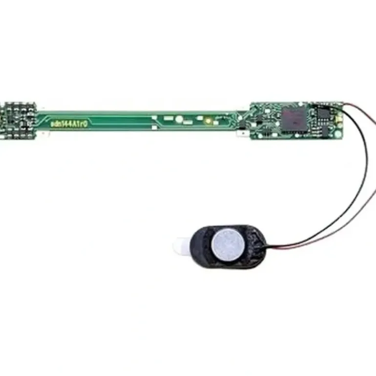 Digitrax, SDN144A1, 1 Amp, N Scale, Board Replacement SoundFX/Motor/FX3 Function Decoder for Atlas SD50/60 - Model Train Junction: Quality Parts and Art Supplies