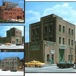 DPM 36200 HO Rectangular Window Industrial Building Kit - Model Train Junction: Quality Parts and Art Supplies