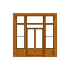 DPM 301-41 HO Street Level Wall Sections W/Victorian Entry Kit - Model Train Junction: Quality Parts and Art Supplies