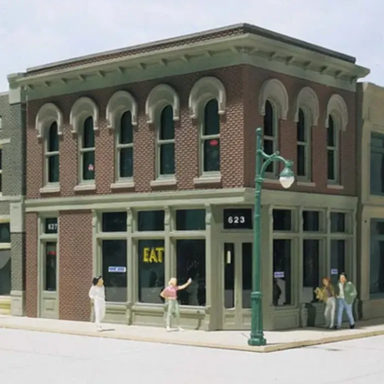 DPM 11500 HO The Other Corner Caf Building Kit - Model Train Junction: Quality Parts and Art Supplies
