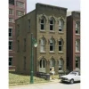 DPM 11000 HO Townhouse # 2 Structure 2-1/2" W x 4-1/4" D x 4-7/8" H Building Kit - Model Train Junction: Quality Parts and Art Supplies