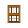 DPM 301-44 HO Two-Story Wall Sections w/Victorian Windows Kit (Pack of 4) - Model Train Junction: Quality Parts and Art Supplies
