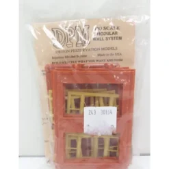 DPM 301-64 HO Two-Story Wall Sections W/2 20th Century Windows Kit - Model Train Junction: Quality Parts and Art Supplies
