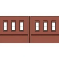 DPM 60102 N Dock Level Windows Kit (Pack of 3) - Model Train Junction: Quality Parts and Art Supplies