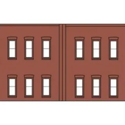 DPM 60122 N Two-Story 12 Window Kit (Pack of 3) - Model Train Junction: Quality Parts and Art Supplies