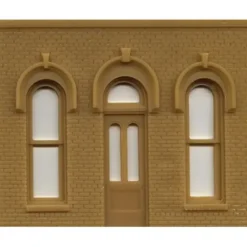 DPM 90101 O Arched Entry Door (Pack of 2) - Model Train Junction: Quality Parts and Art Supplies