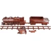 Hudson Mahogany Wood Steam Locomotive & Tender VG - Model Train Junction: Quality Parts and Art Supplies