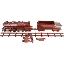 Hudson Mahogany Wood Steam Locomotive & Tender VG - Model Train Junction: Quality Parts and Art Supplies