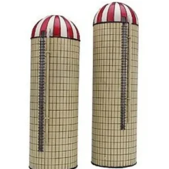 Imex 6118 1:87 HO Scale Built-Up Farm Silos (Set of 2) - Model Train Junction: Quality Parts and Art Supplies