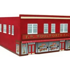 Imex 6117 HO F.W. Woolworth Company Resin Building Assembled Perma-Scene - Model Train Junction: Quality Parts and Art Supplies