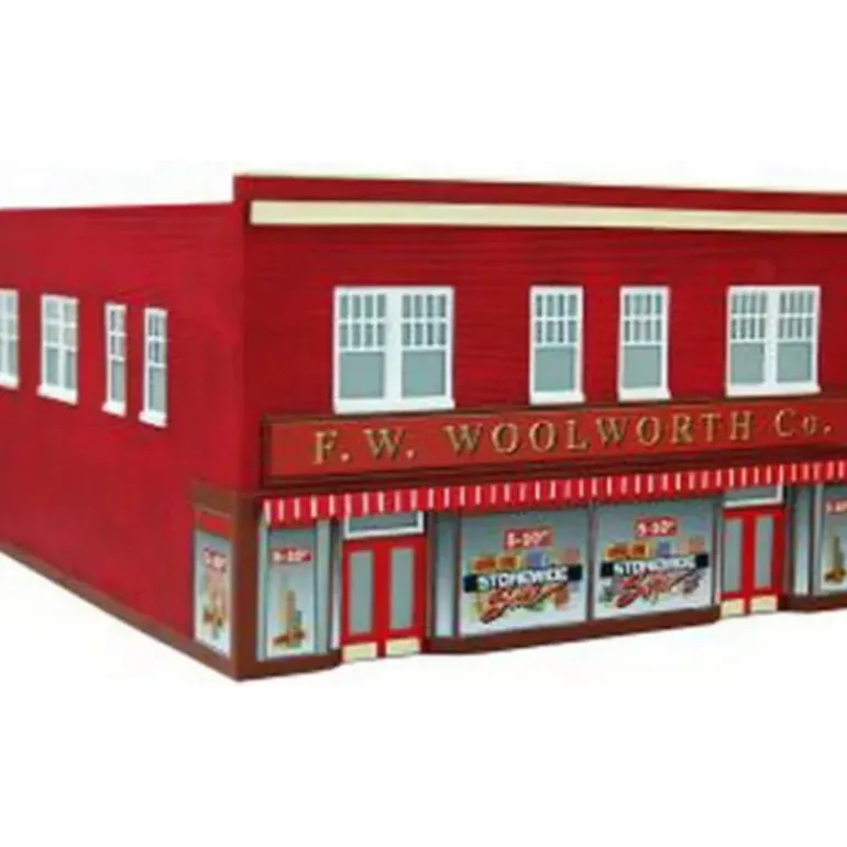 Imex 6117 HO F.W. Woolworth Company Resin Building Assembled Perma-Scene - Model Train Junction: Quality Parts and Art Supplies
