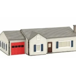 Imex 6309 N Assembled Ranch House Perma-Scene Building - Model Train Junction: Quality Parts and Art Supplies
