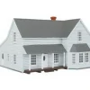 Imex 6336 N Scale Perma-Scene Slightly Blue Farm House Buildings - Model Train Junction: Quality Parts and Art Supplies