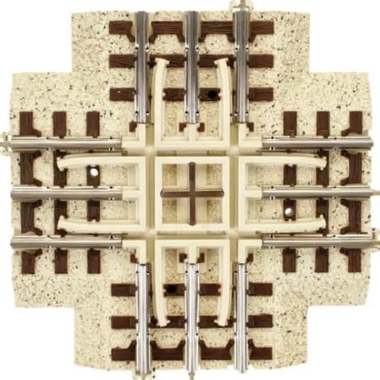 Industrial Rail 1001080 90 Degree Crossing - Model Train Junction: Quality Parts and Art Supplies