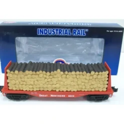 Industrial Rail 1004301 GN Flatcar w/Pulpwood Load #60110 - Model Train Junction: Quality Parts and Art Supplies