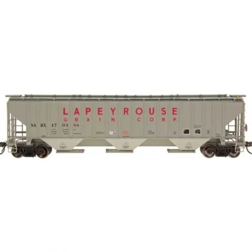 InterMountain, 65293-03, N Scale, 4750 Cu Ft. 3-Bay Hopper, Lapeyrouse Grain Corp, #479078 - Model Train Junction: Quality Parts and Art Supplies