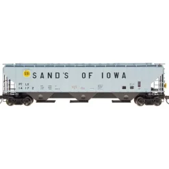 InterMountain, 65343-23, N Scale, 4750 Cu Ft. 3-Bay Hopper, Sand of Iowa, #14179 - Model Train Junction: Quality Parts and Art Supplies