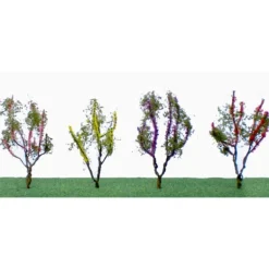 JTT Scenery Products 95503 HO 0.75-1" Assorted Flower Trees (Set of 48) - Model Train Junction: Quality Parts and Art Supplies