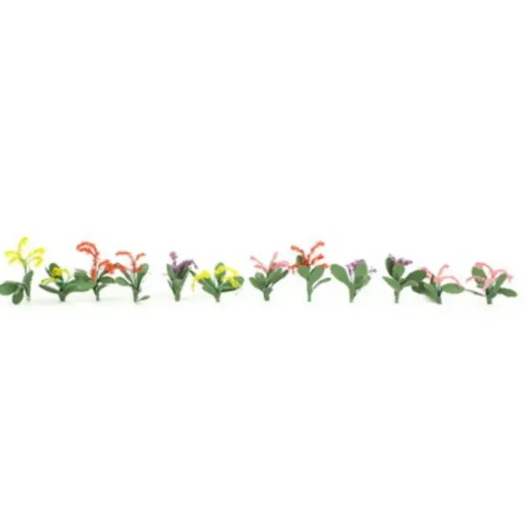 JTT Scenery Products 95507 3/8" Petunias Red/Pink/Yellow/Purple (Pack of 40) - Model Train Junction: Quality Parts and Art Supplies