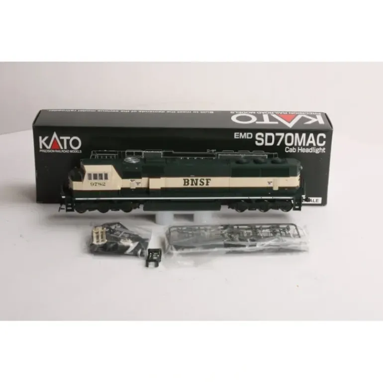 Kato 37-6401 HO BNSF Executive SD70MAC Diesel W/Cab Headlight #9782 LN/Box - Model Train Junction: Quality Parts and Art Supplies
