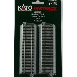 Kato 2-140 HO Code 83 4-7/8" Straight UniTrack (Pack of 4) - Model Train Junction: Quality Parts and Art Supplies