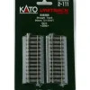 Kato 2-111 HO Code 83 3-11/16" Straight UniTrack (Pack of 2) - Model Train Junction: Quality Parts and Art Supplies