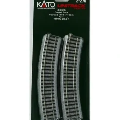 Kato 2-270 HO Code 83 R19-1/4" Radius 22.5 Curved UniTrack (Pack of 4) - Model Train Junction: Quality Parts and Art Supplies