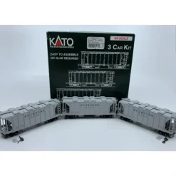 Kato 38-0111 HO Seaboard ACF 70T Covered Hopper Set (Pack of 3) - Model Train Junction: Quality Parts and Art Supplies