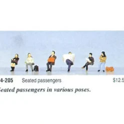 Kato 24-205 Japanese Seated Passengers Figures (Set of 6) - Model Train Junction: Quality Parts and Art Supplies